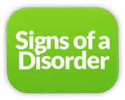 signs of a disorder
